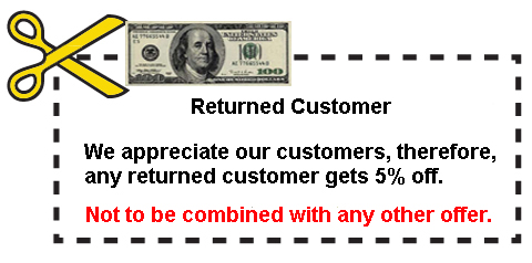 returned customer coupon